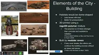 Building Cities on Mars