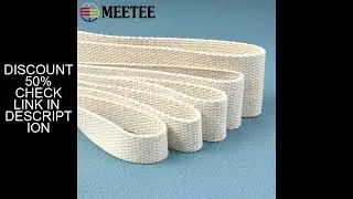10Meters 20/25/30/38/50mm Polyester Cotton Webbing Canva Ribbon Band Bag Strap Backpack Belt Binding