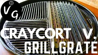 Craycort Cast iron Grill Grate V GrillGrates - Grilled Ribeye on the Weber Kettle