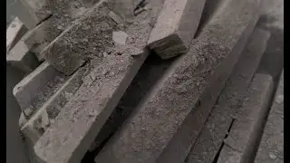 Black long slate pencil cleaning video