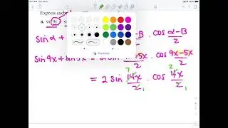 Sum to Product Formulas
