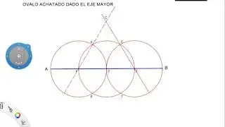 ÓVALO ACHATADO DADO EL EJE MAYOR