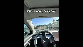 FSD Safety Level Top Notch #tesla #teslacar #fsd #autopilot #fsd #teslamodel3 #shorts #fyp #tsla