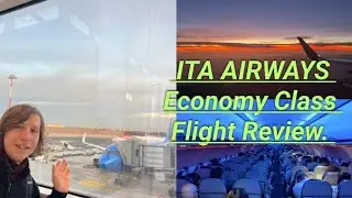 ITA AIRWAYS. 1 hour and 20 minutes sunset flight experience onboard an Airbus 320neo. FCO to MUC.