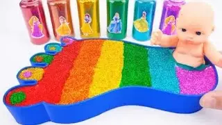 ASMR Foot-Shape Slime Tray | Squishy Relaxing Slime Sounds