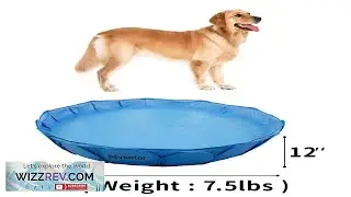 Alvantor Foldable Dog Kiddie Pool Plastic Kids Paddling Pool Toddler Swimming Review