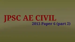 JPSC AE CIVIL PREVIOUS YEAR