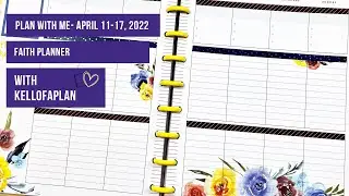 Plan with Me- April 11-17, 2022- Faith Planner