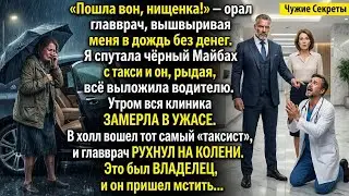 Уставшая санитарка спутала машину олигарха с такси. Водитель молча набрал номер, и главврач поседел.