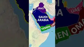 Саудовская Аравия через анимацию карты &mdash; границы, моря и многое другое!