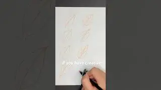 How to draw leaves! Watch my full tutorial! #artclass ##drawingteacher #stepbystep #creativetutorial