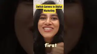 Switch Careers to Digital Marketing #switchCareer