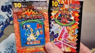1996 Japanese Pokemon Sticker Booster Pack Opening! Vintage Amada Stickers