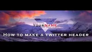 How to make twitter header. Photoshop CS6