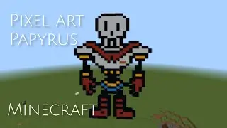 Papyrus Pixel Art en minecraft