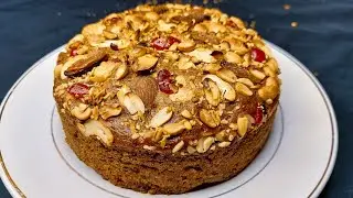 Winter Special Mixed Dry Fruit Cake Recipe | No Egg No Oven Perfect Christmas Cake Recipe ByFoodCode