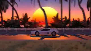 synthwave driving car 3840x2160 || live wallpaper || long driving || @신스웨이브뮤직