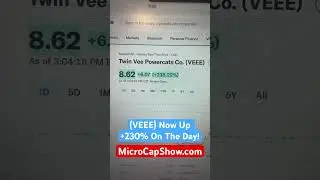 $VEEE Now Up +230% On The Day!