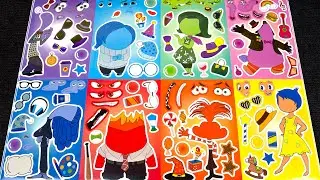 【Paper DIY】Inside Out 2 Sticker Book 🎭 | Anxiety, Fear, Envy & Joy Emotion Makeover!