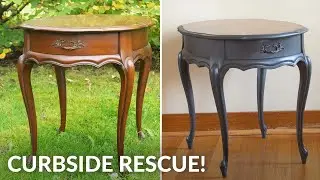 Refinishing an End Table - Curbside Furniture Flip