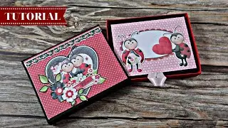 Mini album in a drawer box tutorial | Marina Manioti