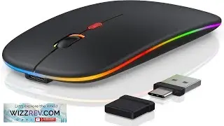 FYBC Bluetooth LED Wireless Mouse for MacBook Air iPad Pro Mac Laptop