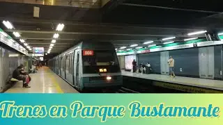 Metro de Santiago | Trenes en Parque Bustamante 