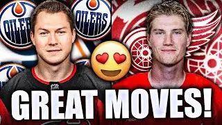 RED WINGS & OILERS MAKE MORE FANTASTIC MOVES: ELMER SODERBLOM, CURTIS LAZAR SIGNED