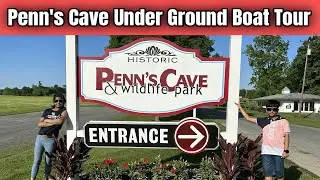 USA 🇺🇸 Penn's Cave Under Ground Boat Tour  Cave Exploration Boat Tour of Penn's Cave #vlogs #travel