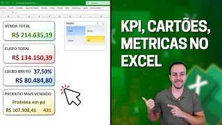 Como fazer KPI de Análises no Excel | Cartão de Metricas, Status Automatico com Tabela Dinamica