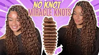 NO KNOT MIRACLE KNOTS to Prevent Breakage Ft. YGWIGS Colored Deep Wave Crochet Hair