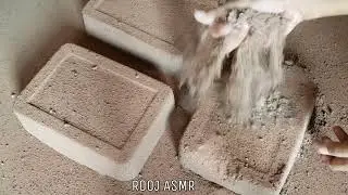 ASMR - Red Sand Cement Concrete Blocks Floor Crumbles/Pouring/Water Crumbles🤤Satisfying Pasteplay❤