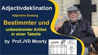 Adjectivdeklination | Adjective Endung by  Prof. JVD Moorty