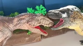 Giganotosaurus y Tyrannosaurus Rex Eofauna