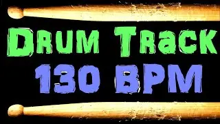 Power Rock Drum Track 130 BPM, Drum Beats for Bass Guitar, Instrumental Drums Beat 321