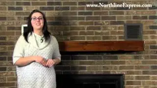 Shenandoah 60'' Distressed Medium Oak Fireplace Shelf by Pearl Mantels 5PM-412-60-50