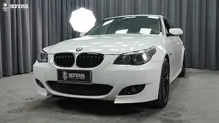 Best Fitment for 2007 BMW 5 Series E60 BONOSS Wheel Spacers Front 15mm Rear 25mm Before and After