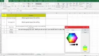 Editing in Excel