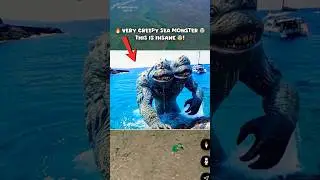 🔥I Found Very Creepy Giant Sea Monster On Google Earth 🌍! #shorts #findmysterioussecrets #earth