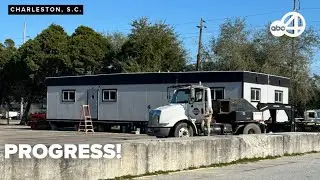 Construction office arrives at West Ashley redevelopment site on Sumar Street