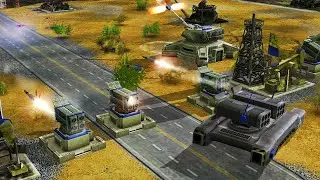 USA Weapons Mass Destruction vs Infantry China | Mod CONTRA INVASION | C&C Generals Zero Hour