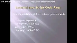 JAVASCRIPT VALIDATION IN ASP.NET