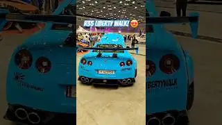 Nissan GTR R35 with a Liberty-Walk kit! #Nissan #GTR #R35 #LibertyWalk