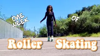 learning how to roller skate in 1 week | Ch&eacute; March vlog