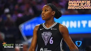 HOW TO WIN ($10,000) | 24August25 WNBA DFS SLATE BREAKDOWN AND BEST PICKS