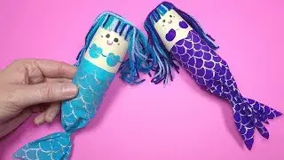 How to Make a Paper Roll Mermaid | Toilet Paper Roll Crafts