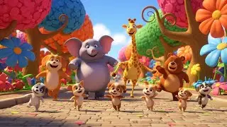 Doggy Band on the Street Song for Kids | Fun Nursery Rhyme & Baby Songs 🐶🥁🎶