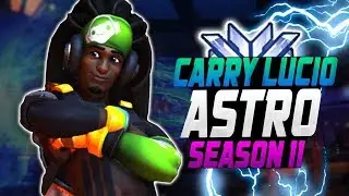 ASTRO CARRY LUCIO! 41 ELIMS! [ OVERWATCH SEASON 11 TOP 500 ]