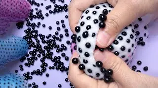 Black Beads Slime Popping Deep Relaxing ASMR Satisfying