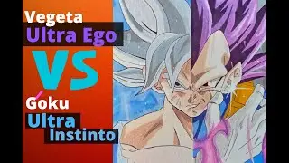 [SPEED DRAWING] Vegeta ultra ego vs Goku ultra instinct